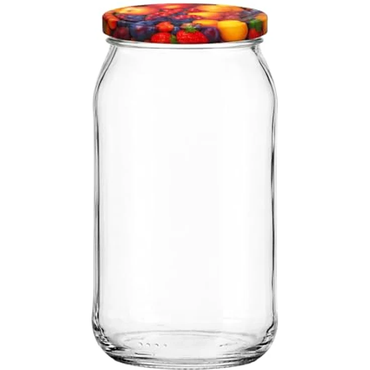hocz 25x Einmachgläser 900 ml | mit Deckel Obst TO 82 | leere Gläser mit Schraubdeckel zum befüllen | Sturzgläser, Schraubgläser, Marmeladengläser Set | 25 Stück – Bild 4