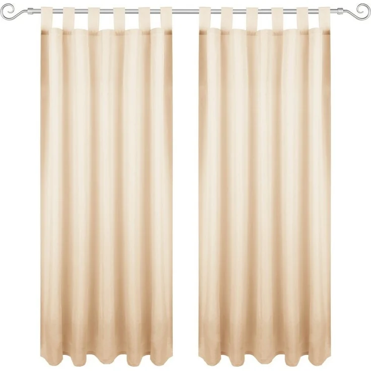 Bestlivings Gardine "Ellen" mit Schlaufen (2 St), Schlaufe, blickdicht, Polyester, einfarbig, modern, waschbar bei 30°C – Bild 1