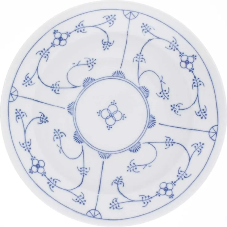 KAHLA Suppenteller Blau Saks 22 cm, von Hand dekoriert