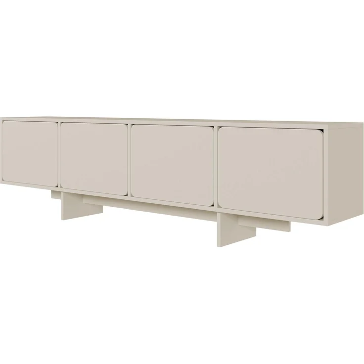 Selsey 'Wuwu' TV-Schrank 4-türig, greige, 55 x 200 x 35 cm – Bild 1