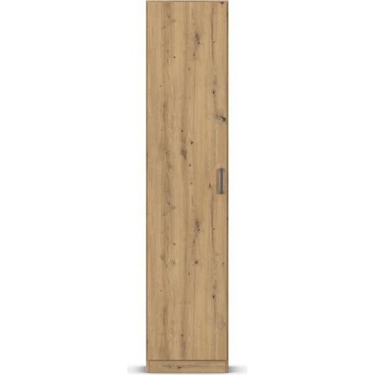 rauch Allrounder, Garderobenschrank, Mehrzweckschrank, 1-türig, mit 4 Einlegeböden, Farbe Eiche Artisan, BxHxT 47x210x41cm – Bild 2