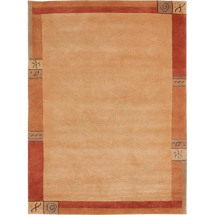 LUXOR living Wollteppich India, rechteckig, Höhe: 20 mm, reine Wolle, handgeknüpft, mit Bordüre, auch als Läufer – Bild 2