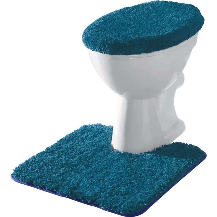 Erwin Müller WC-Deckelbezug Stand-WC-Set "Rhodos" 2-teilig, Höhe 30 mm, Gummizug:, Uni – Bild 1