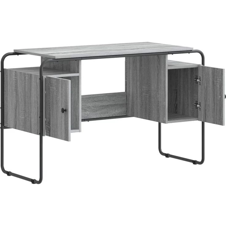 vidaXL Schreibtisch mit Stauraum Sonoma-Grau 120 x 50,5 x 75,5 cm 8008041 – Bild 3