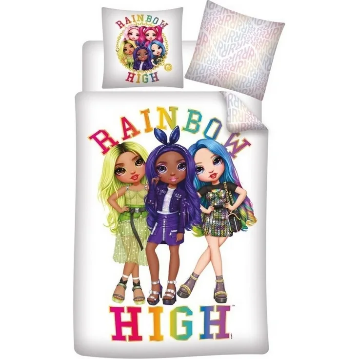 Rainbow High Bettwäsche Rainbow High Kinder Mädchen Mikrofaser Bettwäsche 2tlg Set, Polyester, 2 teilig, Bettdeckenbezug: 140x200 cm Kissenbezug: 63x63 cm