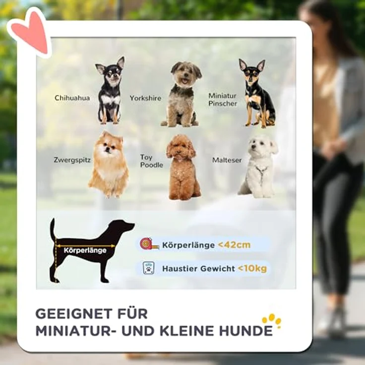 PawHut Hundebuggy Hundewagen, klappbar, 1 Korb, 1 Kissen, (1-tlg), Hundebuggy – Bild 5