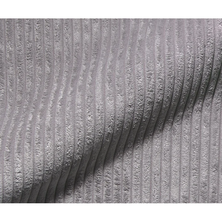 Ecksofa Josea 300x220 cm Cord Silbergrau Ottomane links – Bild 3