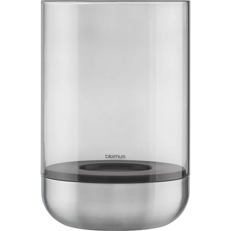 blomus 67310 Windlicht CALMA L Edelstahl matt Smoke NEUHEIT – Bild 1