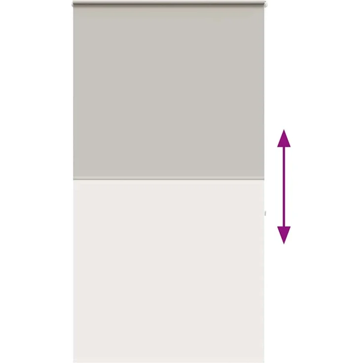 vidaXL Duschrollo mit Kassette 140x240 cm Stoffbreite 136 cm 4014994 – Bild 5