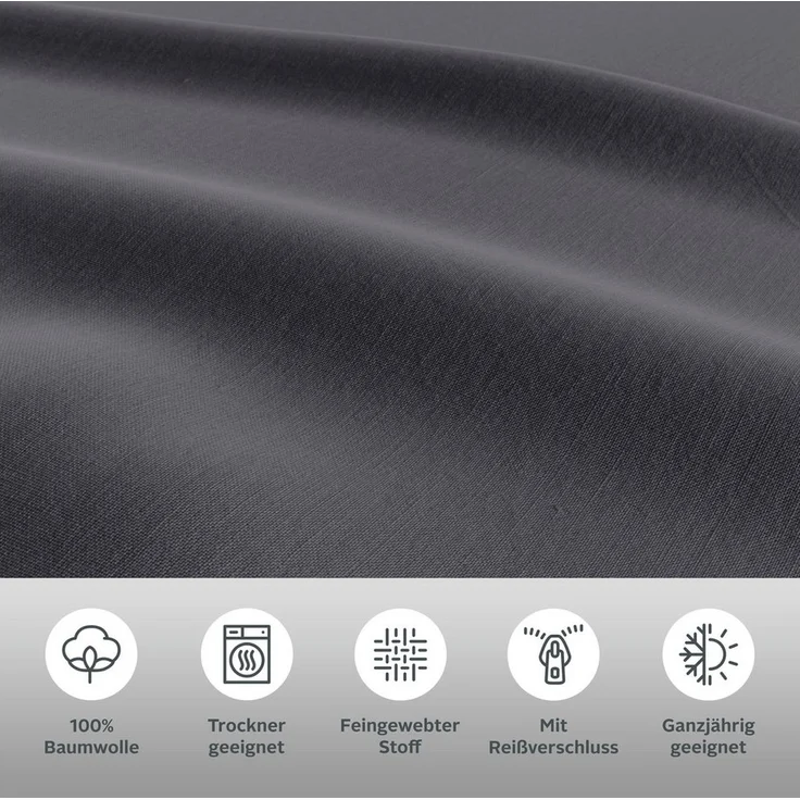 OTTO home Bettwäsche Luisa, Renforcé, 2 teilig, 100% Baumwolle, ab Gr. 135x200, auch in PREMIUM Qualitäten erhältlich – Bild 2