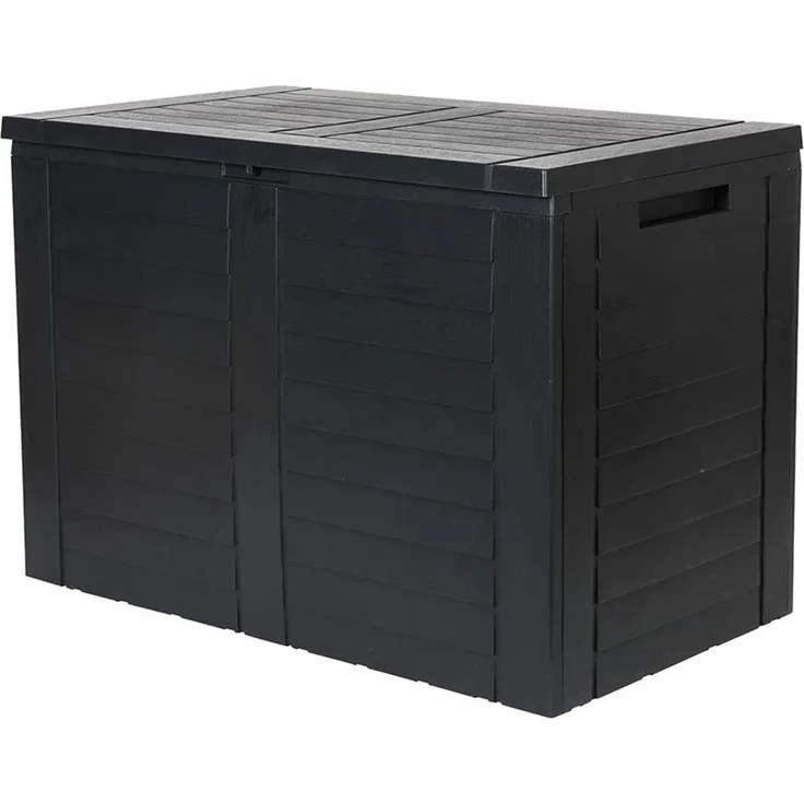 Balkon Auflagenbox Holz Optik Gartentruhe Auflagen Kissenbox Balkon Box Truhe