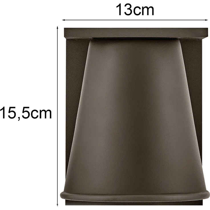 Elstead Lighting Hans Wandleuchte Outdoor Architektonische Bronze GU10 IP44 – Bild 4