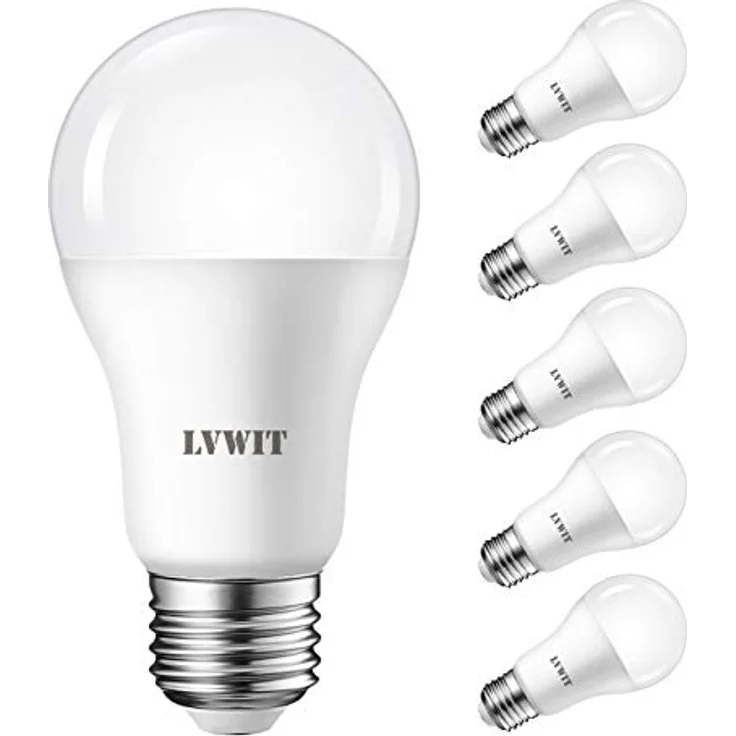 LVWIT E27 LED Birne, 100W Kaltweiß 6500K, ultrahell 1521 lm, Matt, Classic LED Lampe (6er Pack) – Bild 2