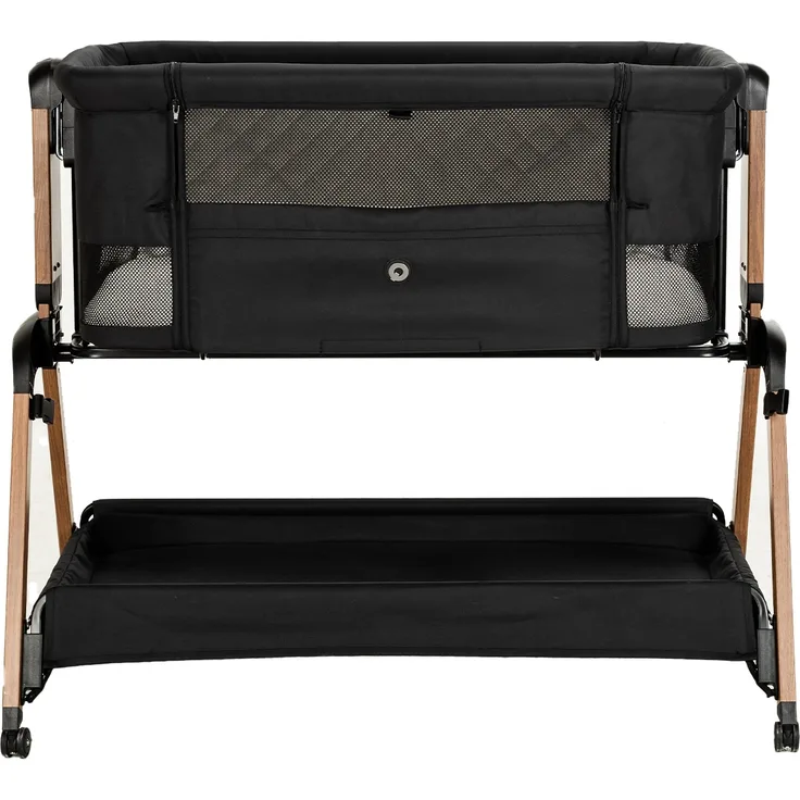 Qute Beistellbett Q-Breez Plus - Woody Black Schwa