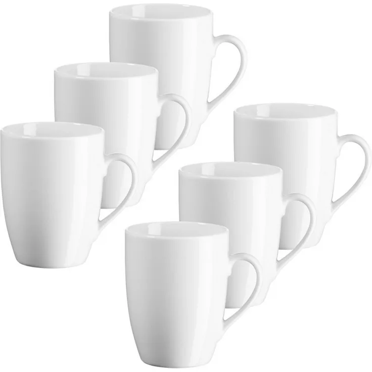 MÄSER Becher BARCA, Kaffeebecher Set, Porzellan, 6-tlg, Porzellan