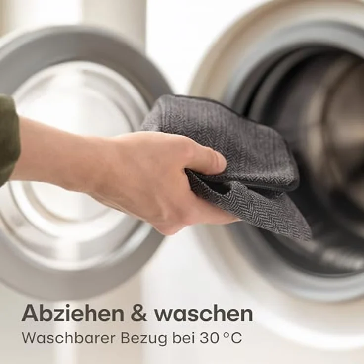 Praknu Bodentürstopper Türstopper Sack für Den Boden - Extra schwer 1Kg - mit Waschbarem (1 St), mit Tragegriff - Für Haus & Büro - mit rutschfesten Pads – Bild 4