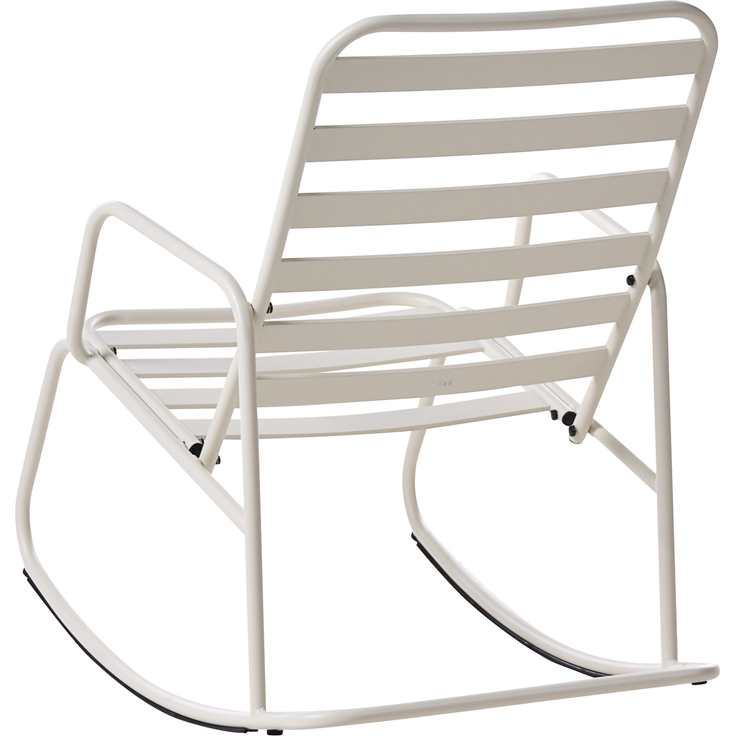 Garten-Schaukelstuhl TURI Metall Cremeweiß – Bild 5