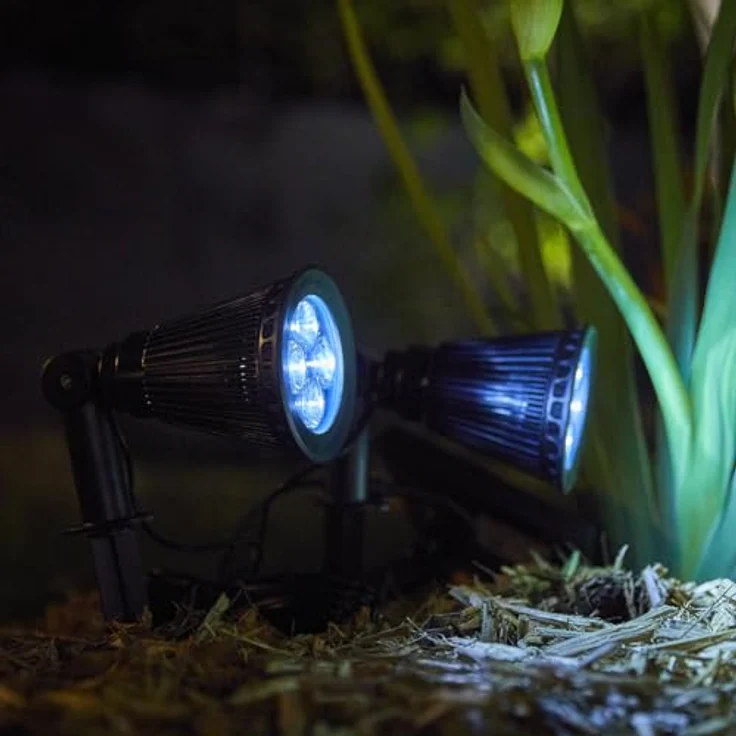 Lumisky H42cm SPIKY AWAY W34, LED-Solarstrahler mit dimmbarer kaltweißer Beleuchtung, 12 Stunden Laufzeit – Bild 2