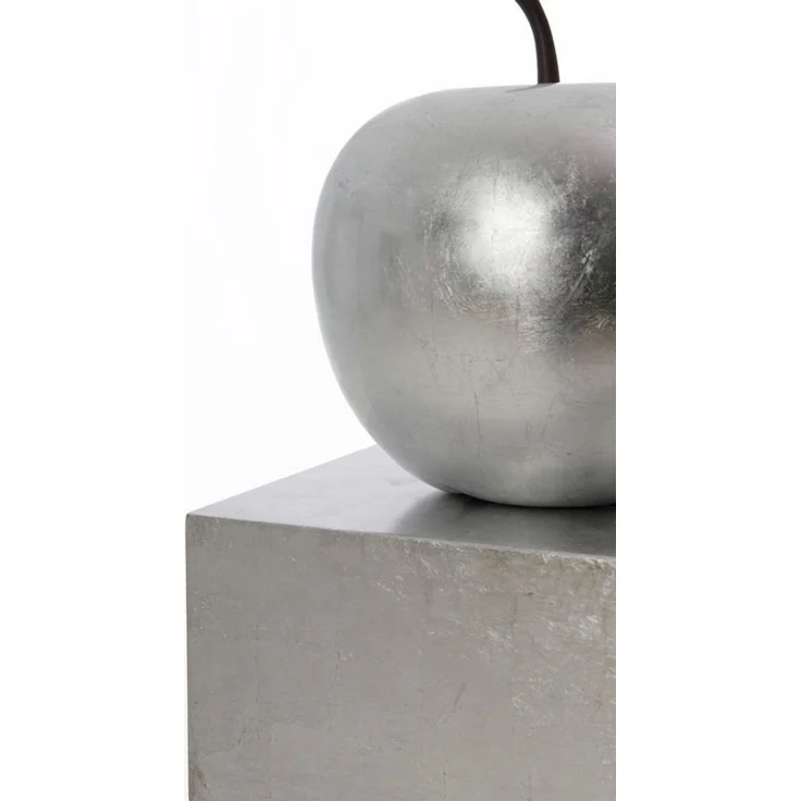 VIVANNO Blumenständer Fiberglas PODEST Säule - Blattsilber Blattoptik Hochglanz (1 St), 30x30x60 cm – Bild 3