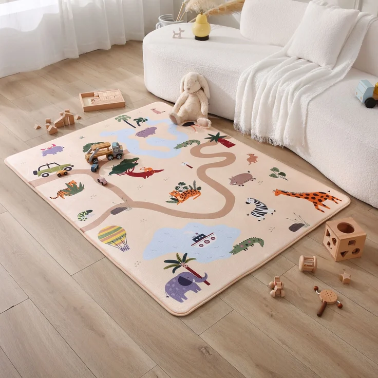 Hakuna Matte Kinderteppich Wolkenweiche Spielmatte Baby 160x120x1,5cm – Kinderzimmer Teppich, Höhe: 15 mm, Leicht, Rutschfest, Waschbar – Bild 2