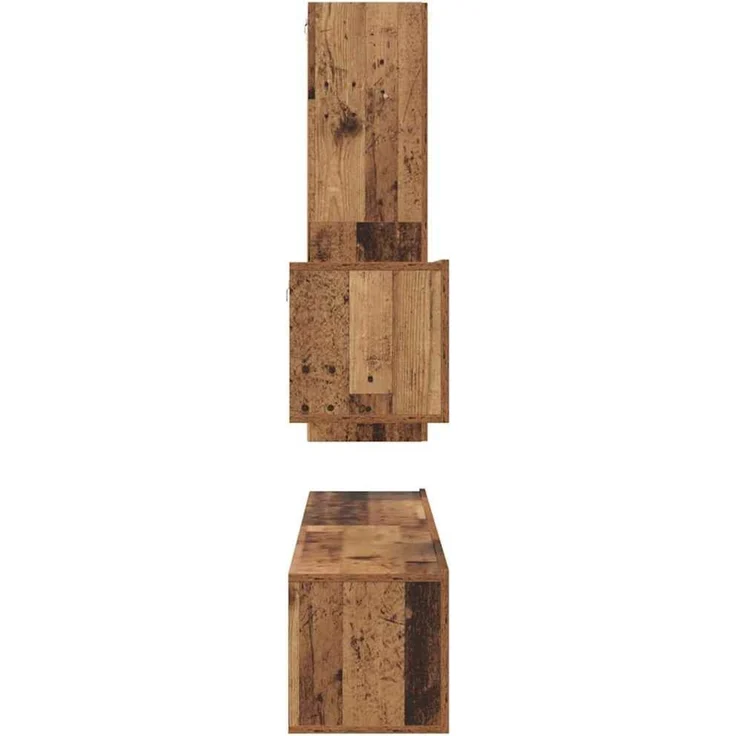 vidaXL TV-Schrankset mit Schubladen 4 pcs Altholz Holzwerkstoff 3393327 – Bild 8