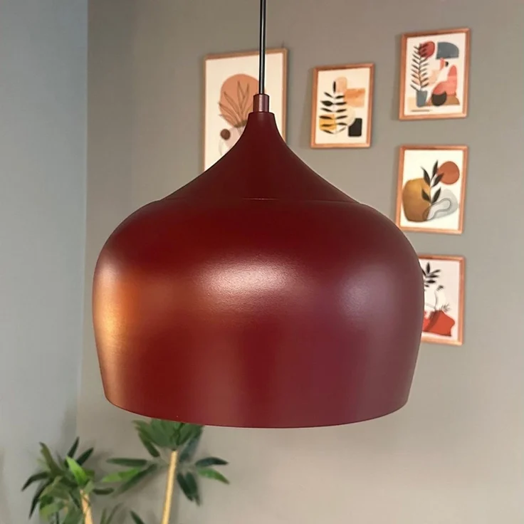 Bamyum Pendelleuchte Bamyum Pendelleuchte Vintage I Kreis I Metall Ø30 cm Lampe, ohne Leuchtmittel – Bild 2