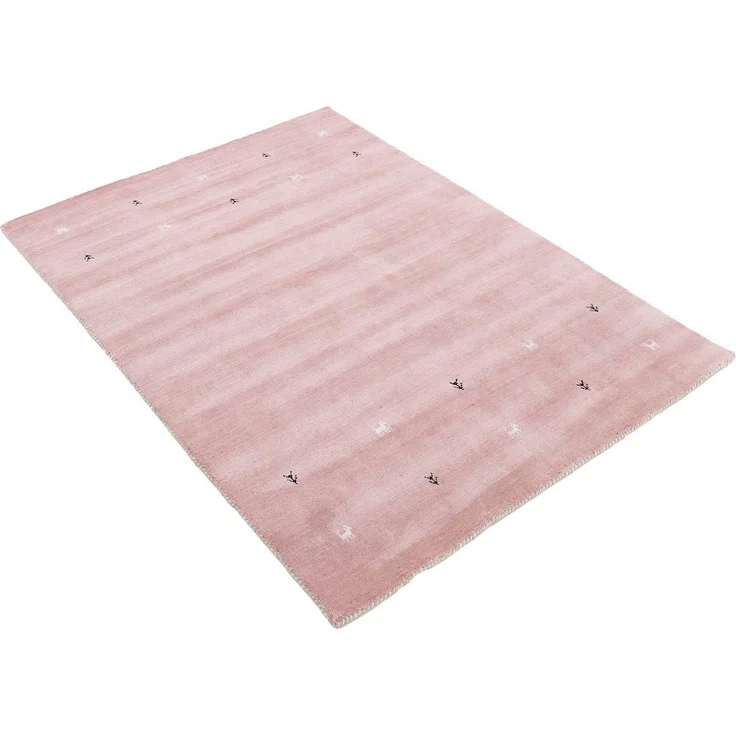carpetfine Wollteppich Gabbeh Uni, auch als Läufer und Rund erhältlich, rechteckig, Höhe: 15 mm, reine Wolle, handgewebt, Gabbeh Loom Tiermotiv, große Farbauswahl – Bild 2