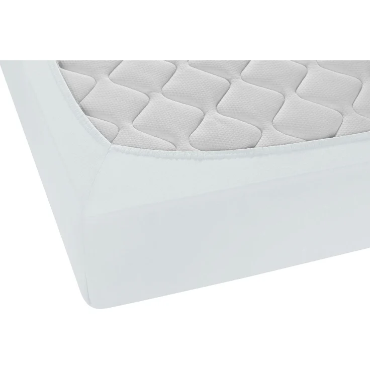 biberna Feinjersey-Spannbetttuch, 100 % Baumwolle, ciel, 1x 140x200 cm - 160x200 cm – Bild 2
