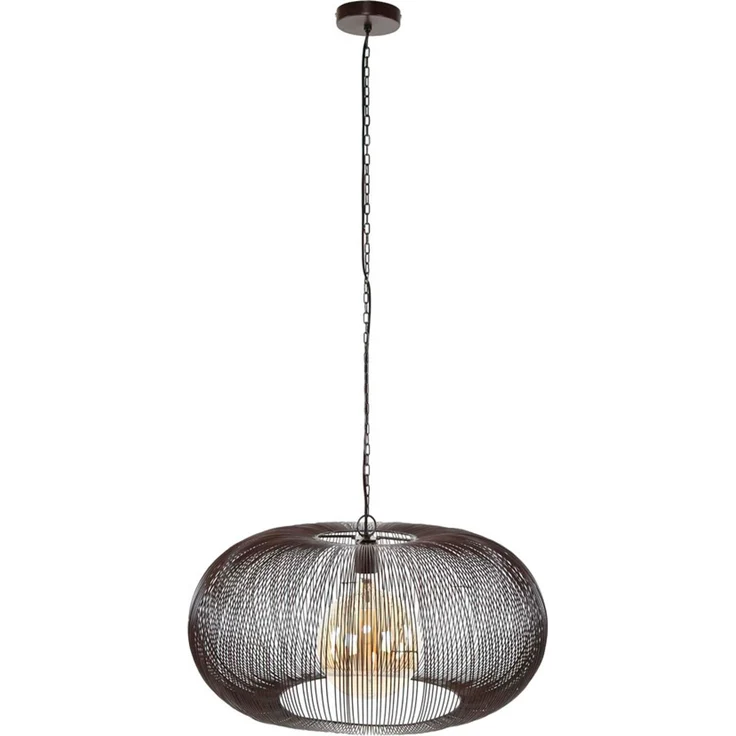 KAWOLA Hängeleuchte CATAVI Hängelampe 1-flammig Metall schwarz 150 x 70 x 70 cm – Bild 3