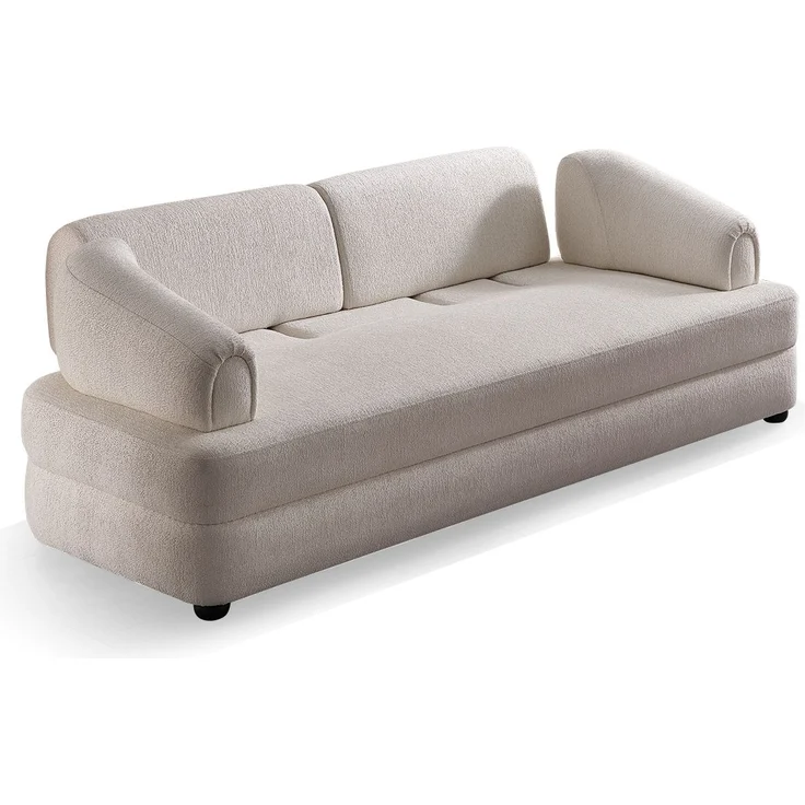 Sitzgruppe/Sofa Set - Wohnzimmergarnitur "Luma" 3+3+1-Beige – Bild 3