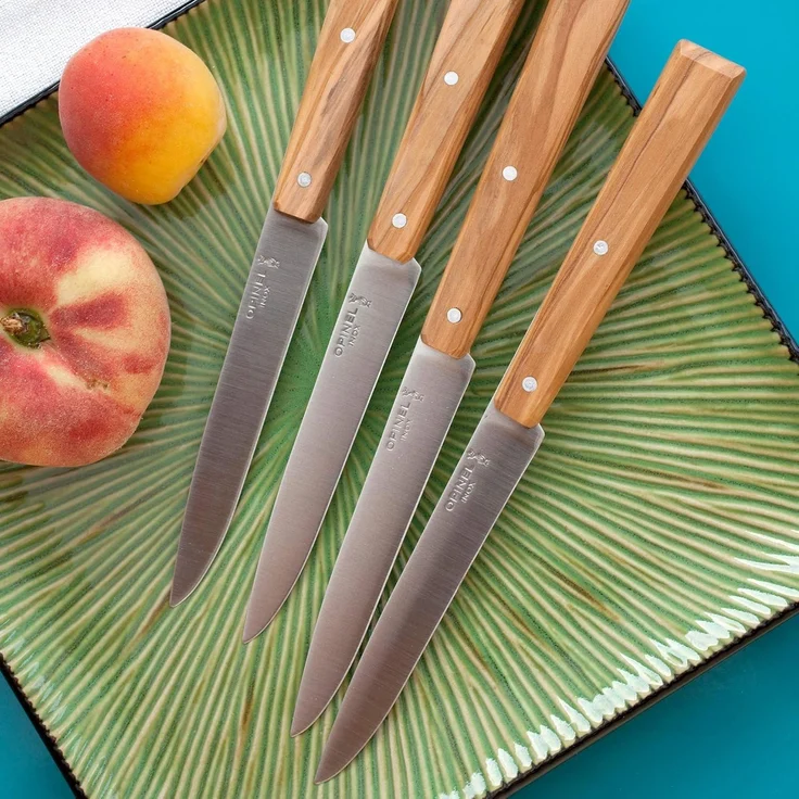 Opinel Table Bon Appétit N°125 South - Tafelmesser - 11 cm - gelber bis orangefarbener Griff (Packung mit 4) – Bild 6