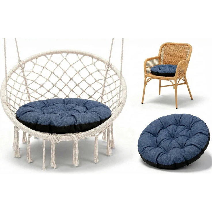 Amazinggirl Dekokissen Hängesessel Kissen Sitzkissen für Hängeschaukel 60 cm - Outdoor – Bild 1