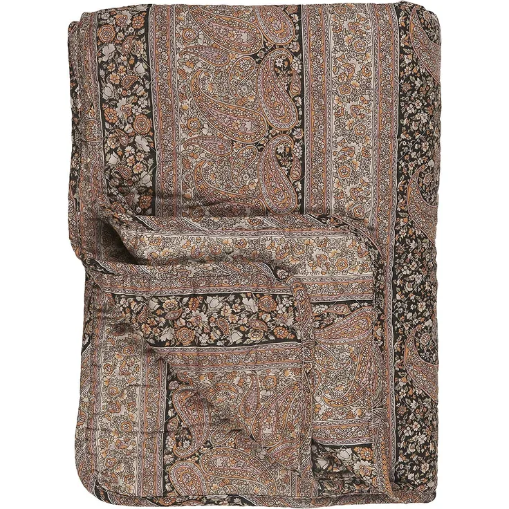 Decke Quilt Tagesdecke Überwurf Paisley Mehrfarbig 180x130cm Ib Laursen 07998-00