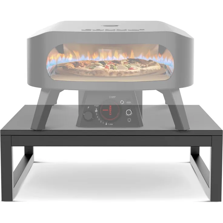 cozze® Erhöhung für Pizzaofen – Stabiler Pizzatisch-Aufsatz für die Outdoor Küche – Ergonomischer Stand aus pulverbeschichtetem Stahl – Belastbar bis 80 kg - 20x60x60 cm