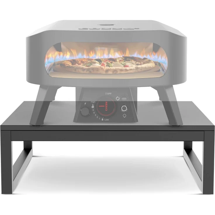 cozze® Erhöhung für Pizzaofen – Stabiler Pizzatisch-Aufsatz für die Outdoor Küche – Ergonomischer Stand aus pulverbeschichtetem Stahl – Belastbar bis 80 kg - 20x60x60 cm