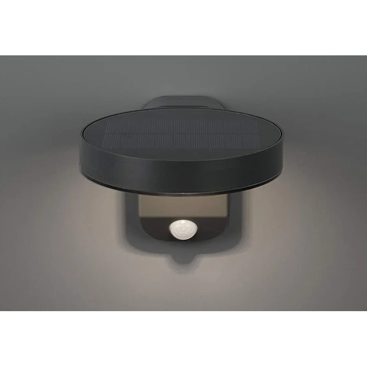LED Solar Wandleuchte 2er Set Außenleuchten mit Bewegungsmelder in Anthrazit – Bild 5