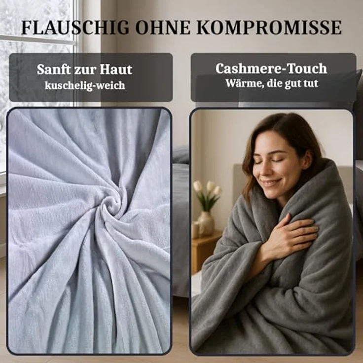 Malika Bettwäsche 135x200 + 80x80 cm Cashmere Touch Bettwäsche, atmungsaktiv, Mikrofaser, 2 teilig, Für Allergiker geeignet, pflegeleicht, angenehm weicher Stoff – Bild 4