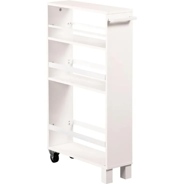 KESPER 24854-13 Nischenregal, weiß gekälkt aus FSC-zertifizierte Spanplatte / Regal / Rollregal