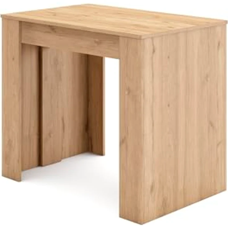 Skraut Home | Ausziehbarertisch | Multifunktionaler ausziehbarer | 260 | Für 12 Gäste | Esszimmertische | Moderner Stil | Eiche – Bild 7