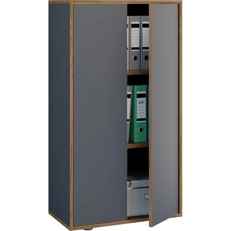VCM Büroschrank Salia 920727 Anthrazit H. 110 x B. 60 x T. 33 cm – Bild 1