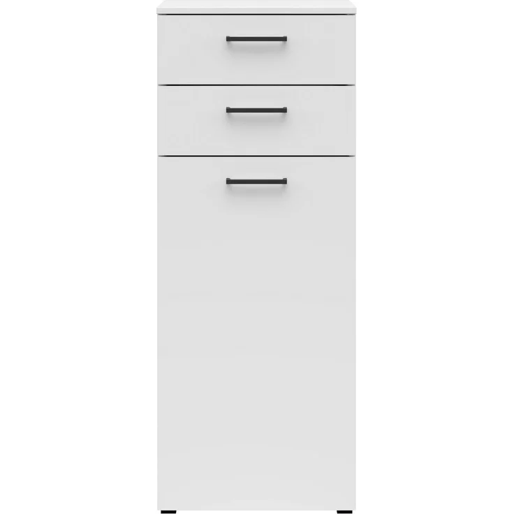 Carryhome 'MULTISTAURAUM' Kommode mit Schubladen, Holznachbildung Weiß, 45 x 115 x 40 cm, Türanschlag wechselbar – Bild 4