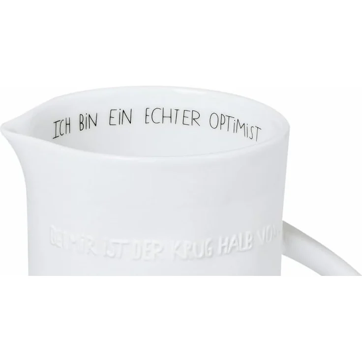 Räder Karaffe Design Krug Ich Bin Ein Echter Optimist – Bild 4