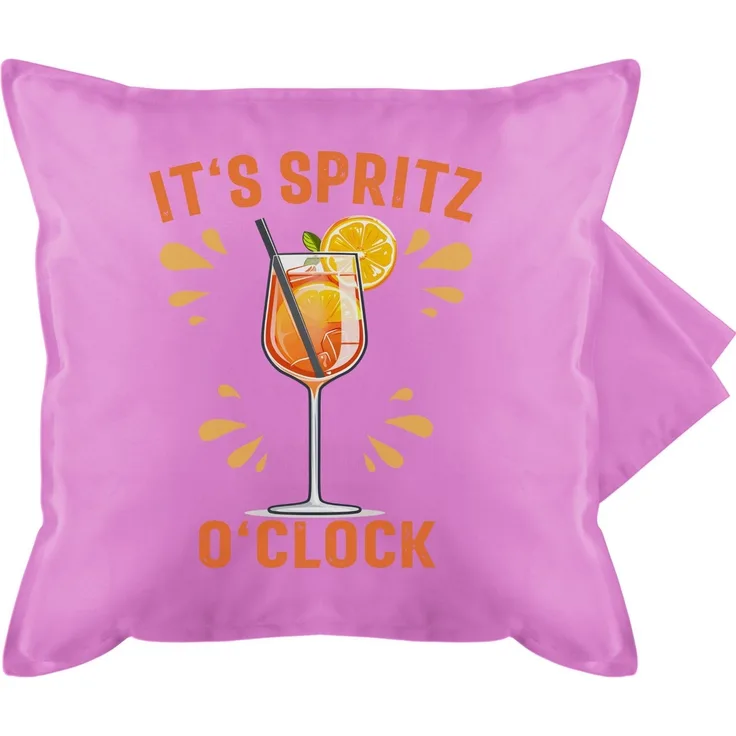 Shirtracer Kissenbezüge Its Spritz o Clock I Lustiges Geschenk Aperol Spritz Kostüm Fasching A, (1 Stück), Karneval & Fasching - Kissen