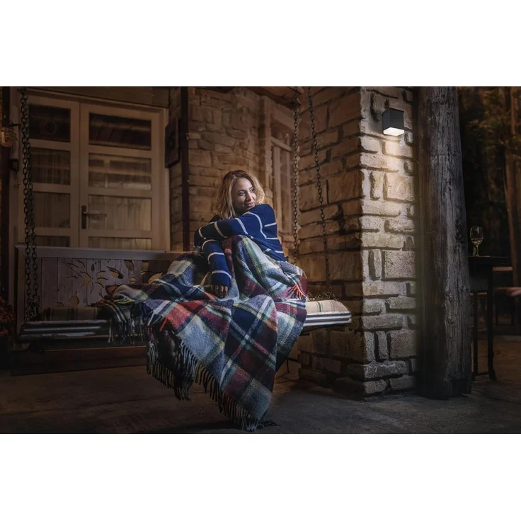 LEDVANCE Endura Style Solar-Wandleuchte Quadro Dunkelgrau – Bild 2