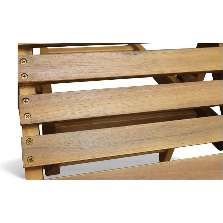 3-teiliges Balkonmöbel-Set aus Akazienholz, klappbar – Bild 6