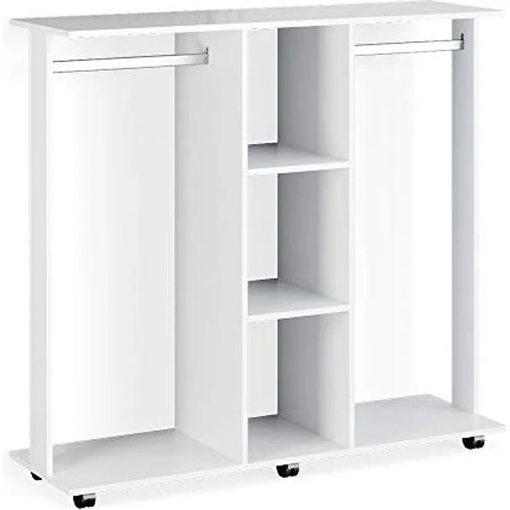 Kleiderschrank Robbie Weiß 130 x 120 cm Vicco