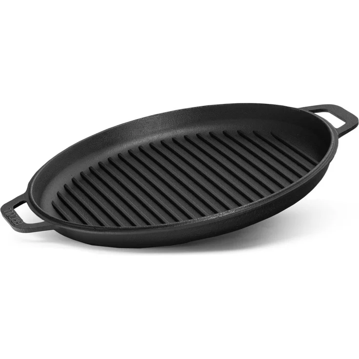 15L Kazan Schwenktopf Gusseisen Kasan DeckelGrillpfanne Grill Campingtopf Kessel – Bild 5