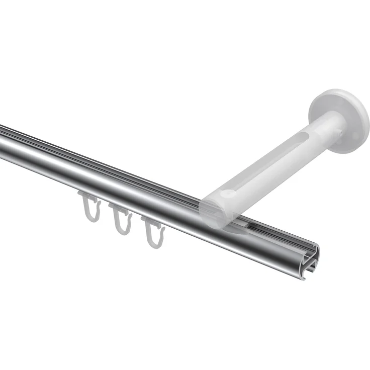 Innenlauf-Gardinenstangen-Set Siteno Luino 300 cm (geteilt in 3 x 100 cm), 1-läufig, 20 mm Ø Chrom – Bild 3