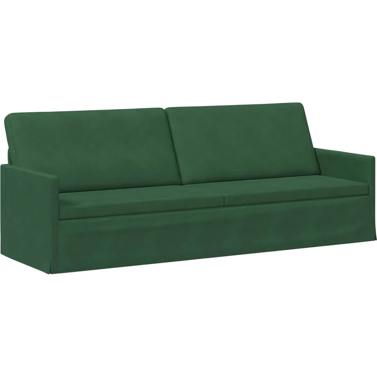 vidaXL 3-Sitzer Sofa Dschungelgrün 220 x 81 x 82 cm Cordstoff 42041170 – Bild 1