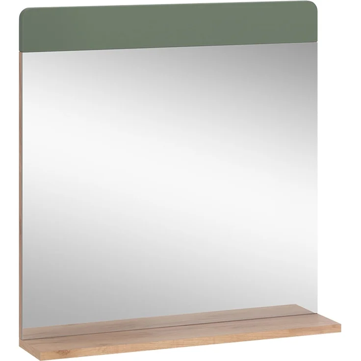 Badezimmerspiegel Izan Grün/Goldkraft Eiche 60 x 62 cm mit Ablage Vicco – Bild 1